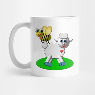 Cute Bumble Bee and Baby Baa Mug